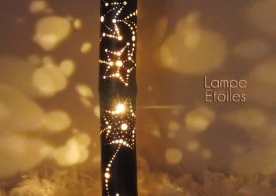 Lampe Bambou Etoiles