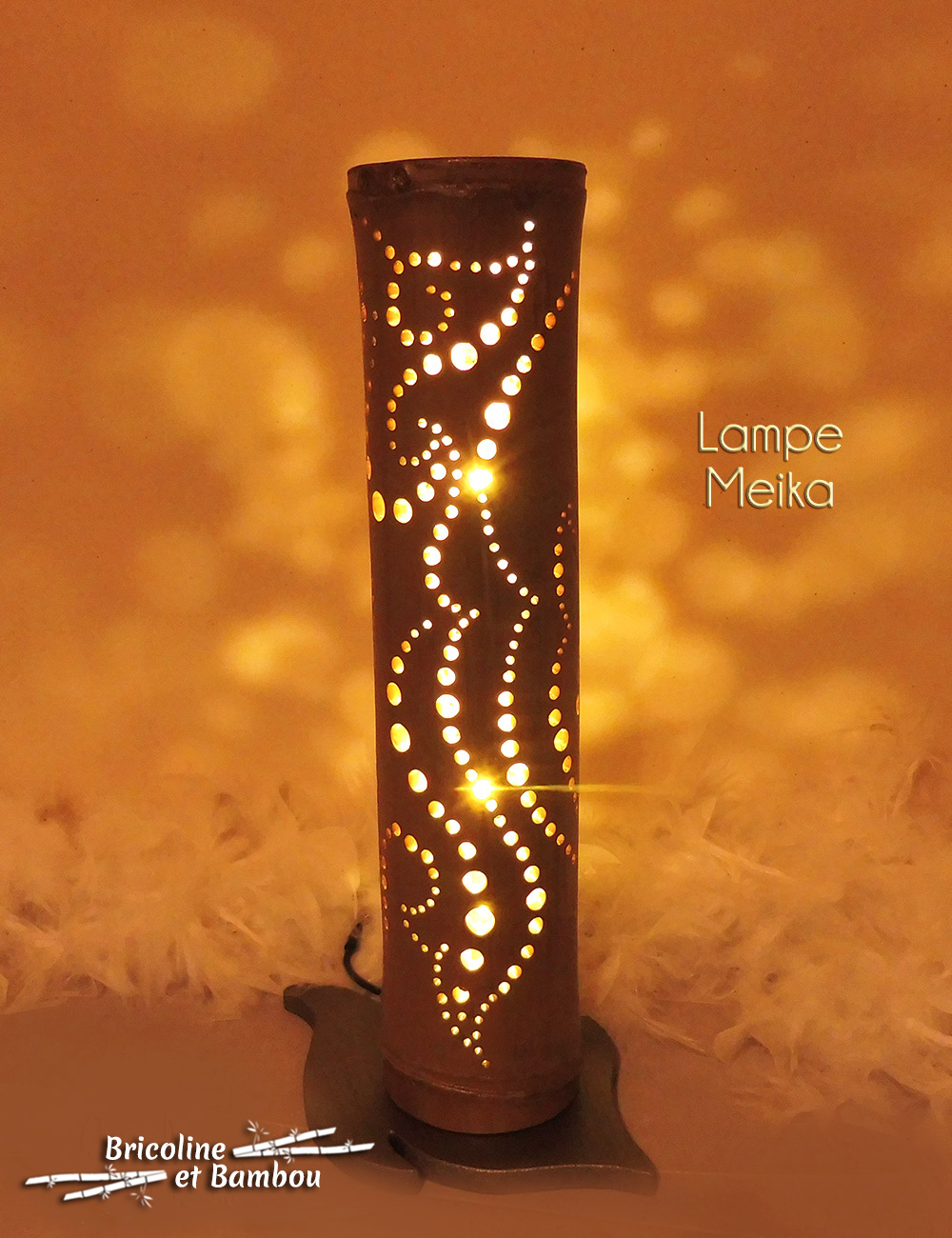 Lampe bambou Meika 2