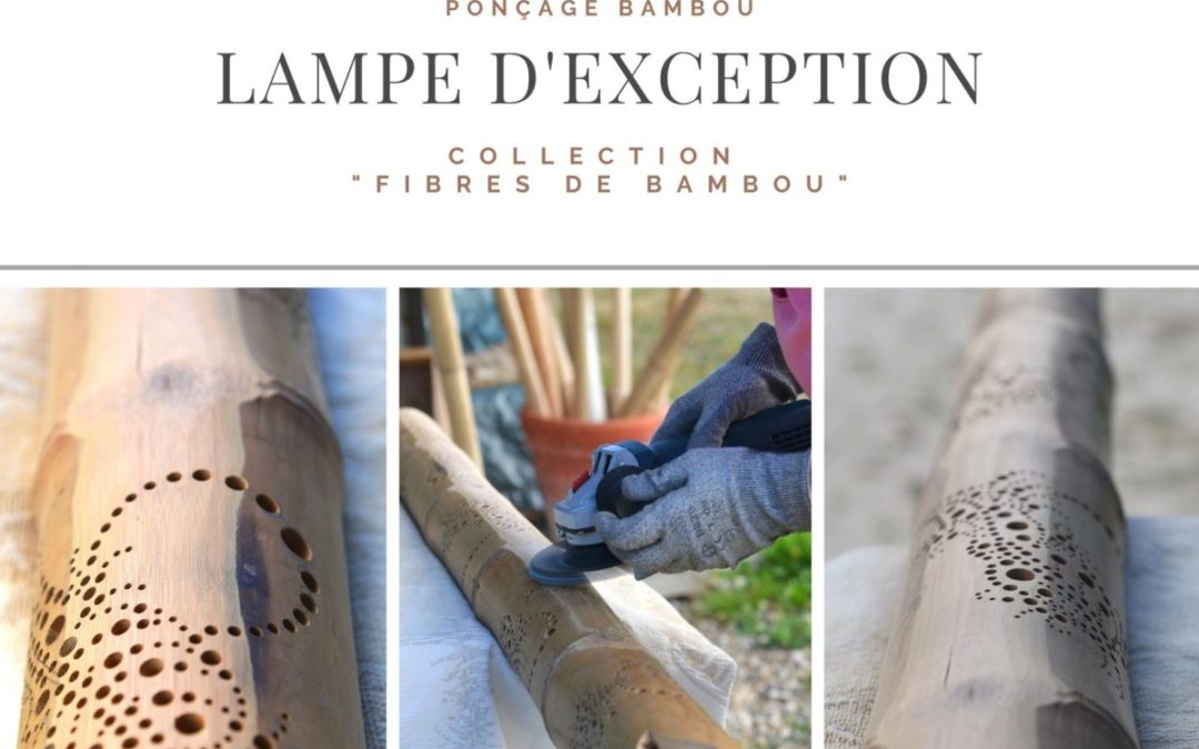 Lampe d’exception de la Collection « Fibres de Bambou »