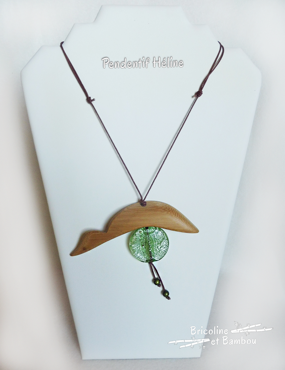Pendentif en bambou Héline