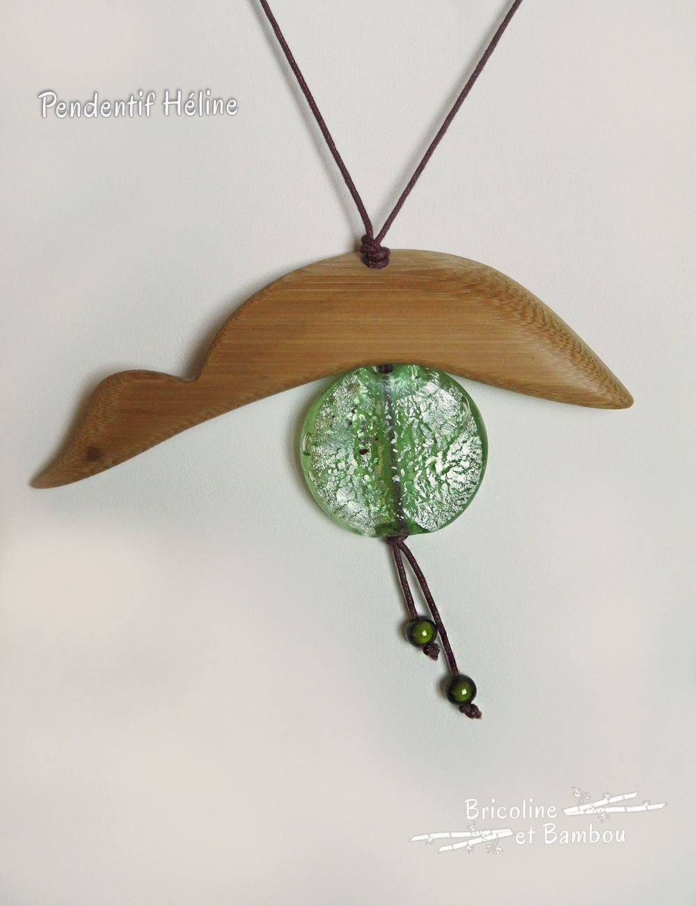 Pendentif en bambou Héline