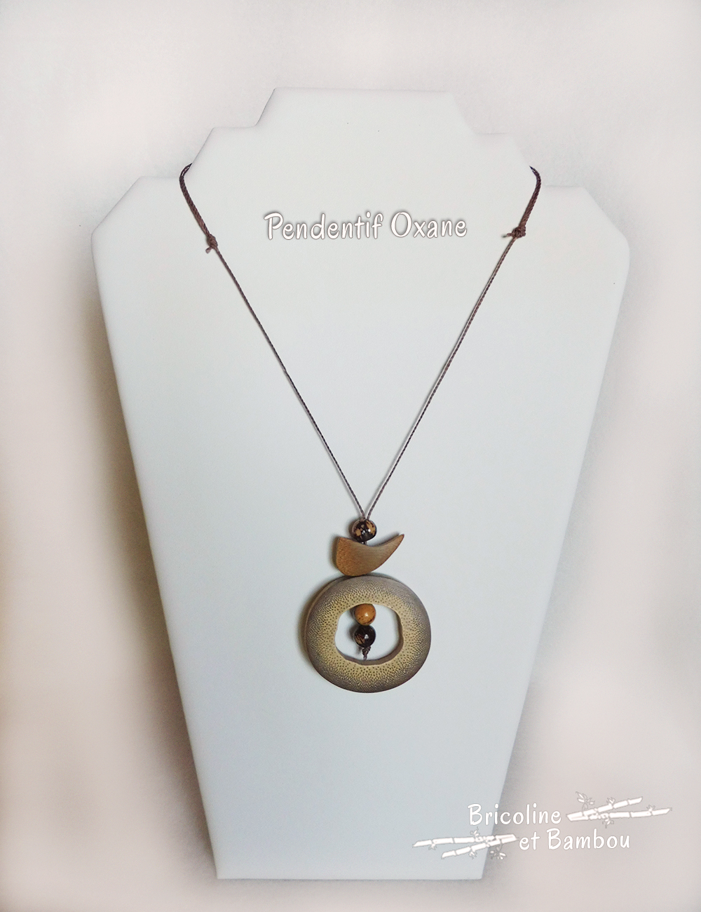 Pendentif en bambou Oxane