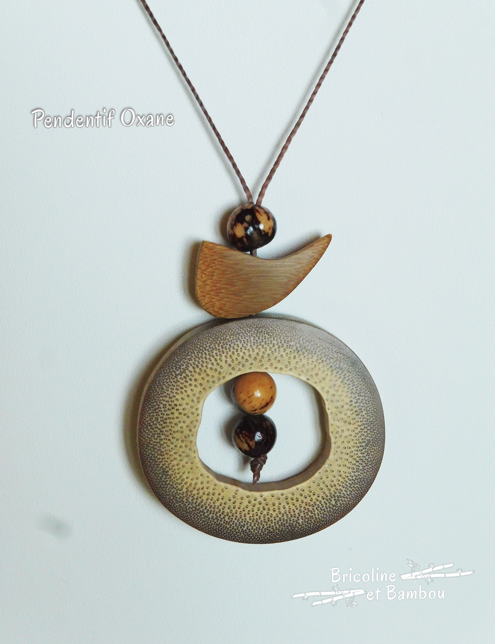 Pendentif en bambou Oxane