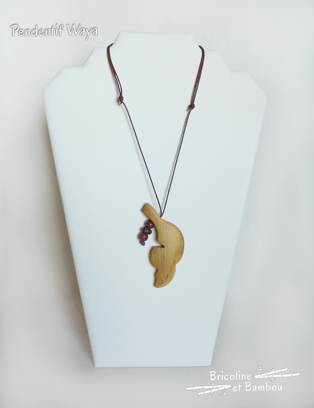 Pendentif en bambou Waya