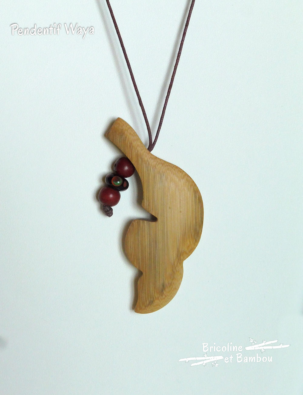 Pendentif en bambou Waya