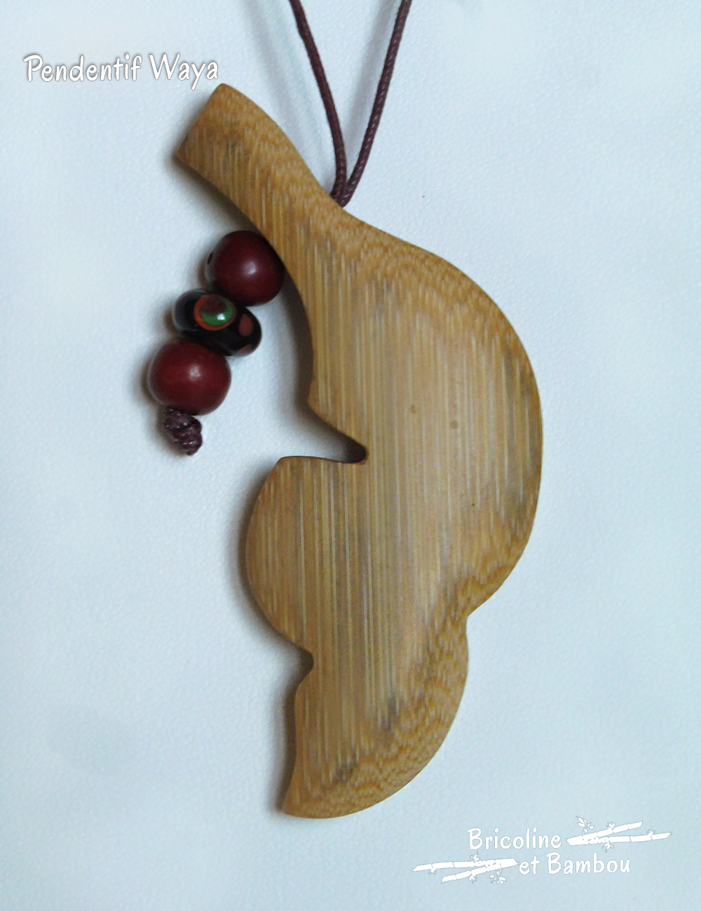 Pendentif en bambou Waya