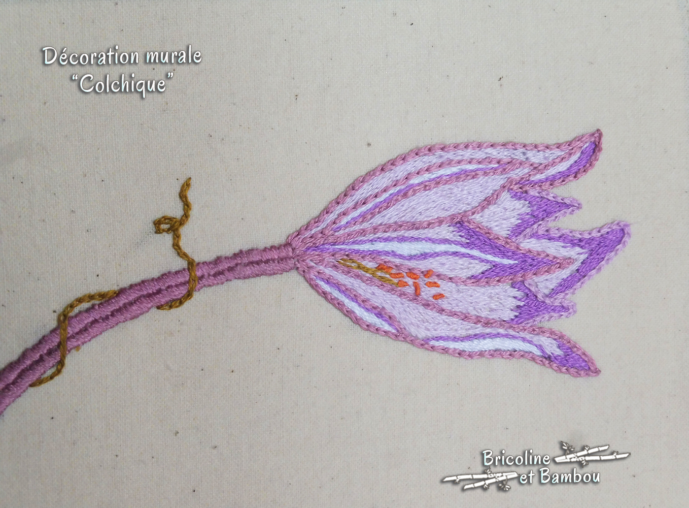 Décoration murale Colchique