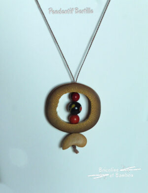 Pendentif en bambou Bertille