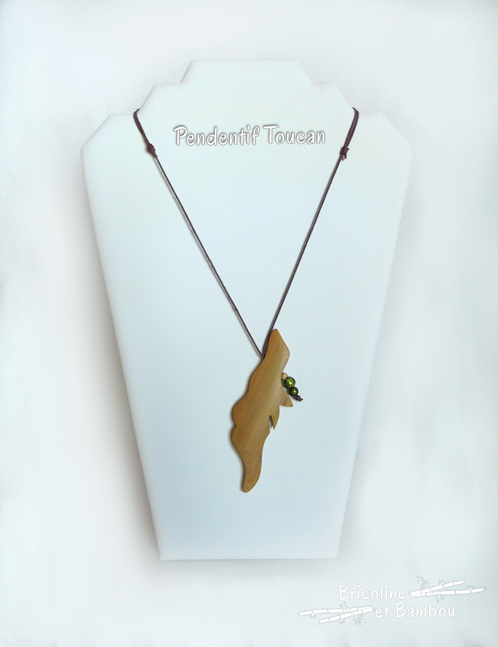 Pendentif en bambou Toucan