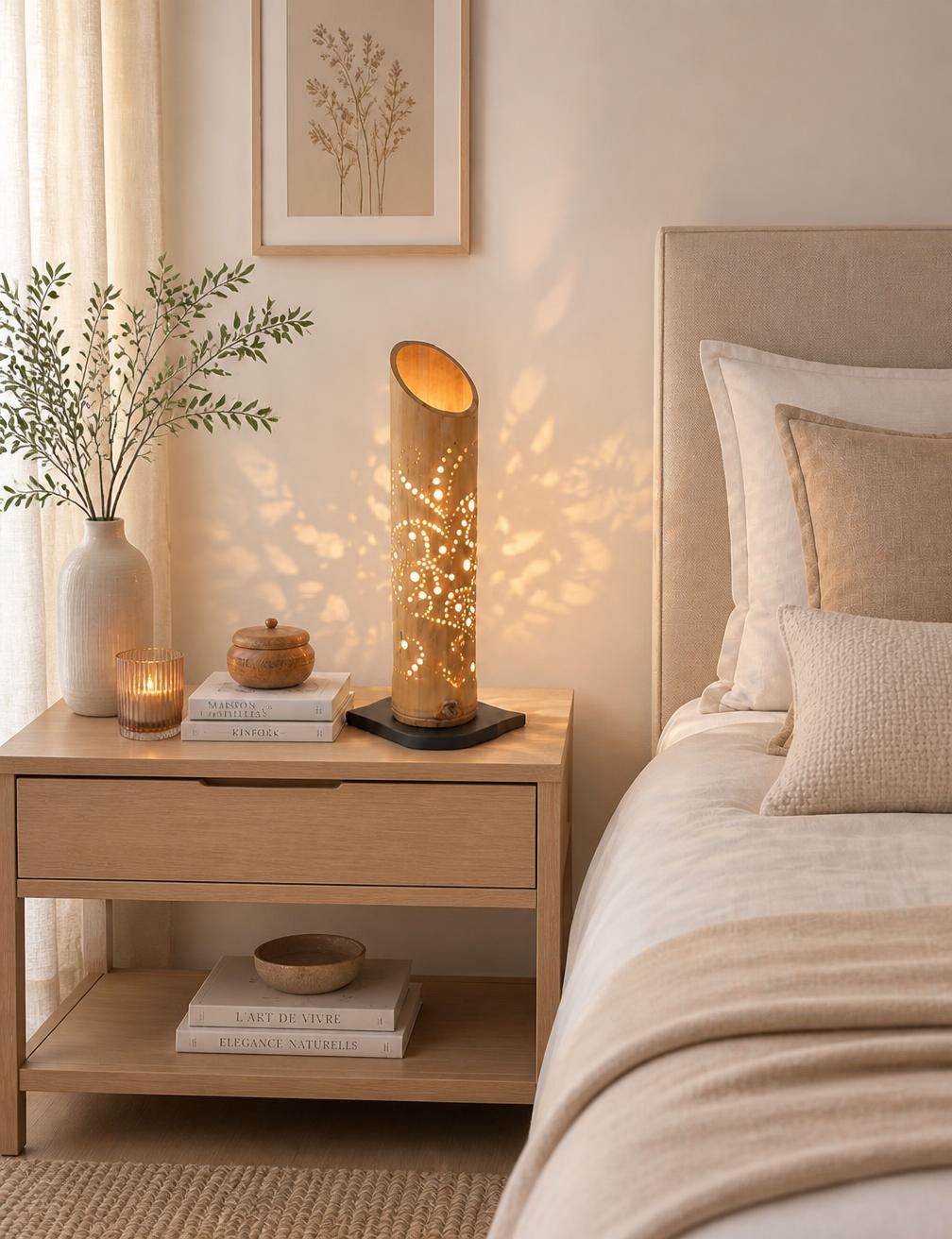 Lampe bambou Koray