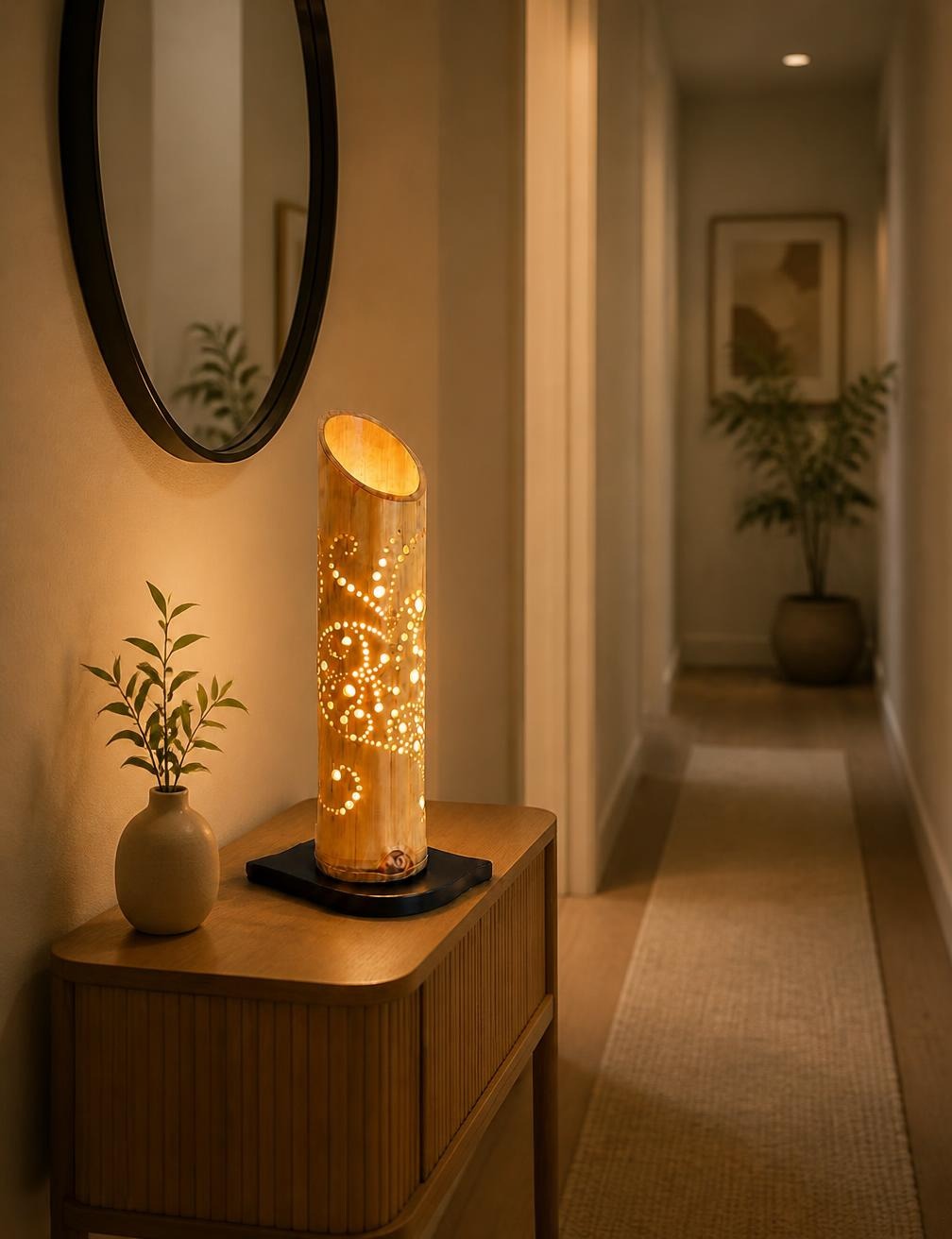 Lampe bambou Koray